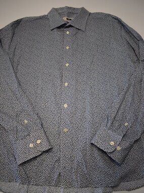 Joseph Abbound Men's XXL Long Sleeve Button Up-Dress Shirt-Gold Label-Breathable